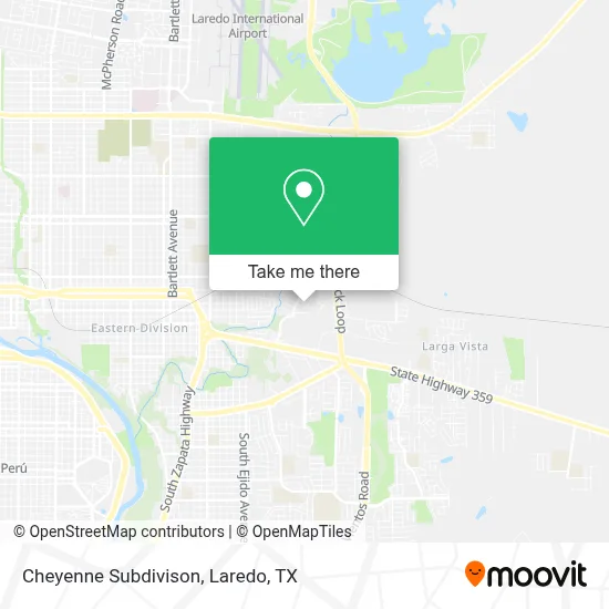 Cheyenne Subdivison map