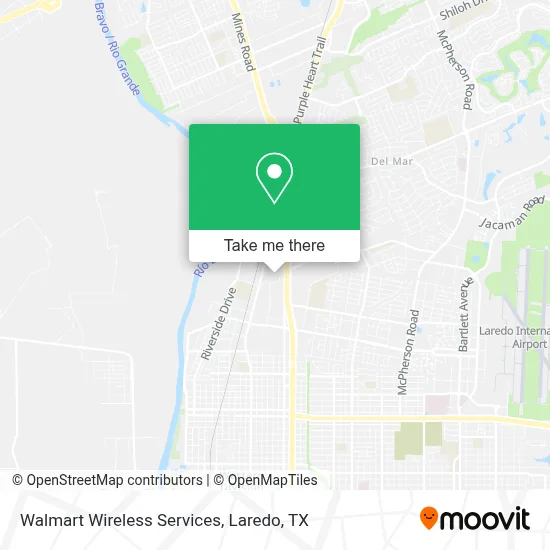 Walmart Wireless Services map