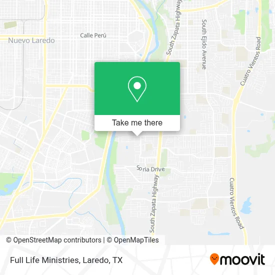 Full Life Ministries map
