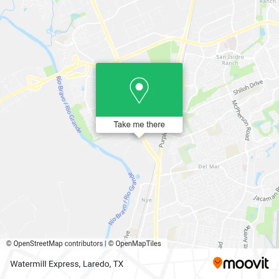 Watermill Express map