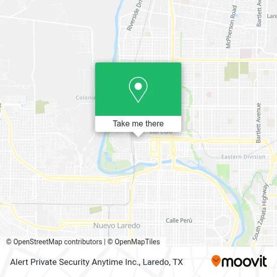 Alert Private Security Anytime Inc. map