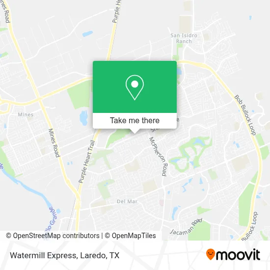 Watermill Express map