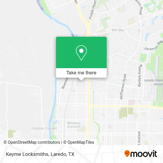 Keyme Locksmiths map