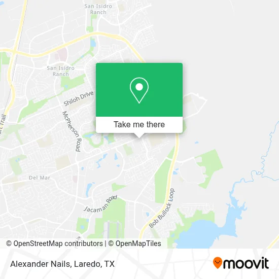 Alexander Nails map