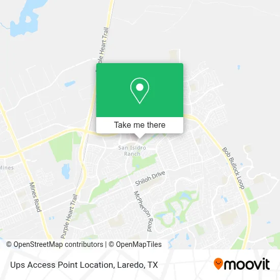 Ups Access Point Location map