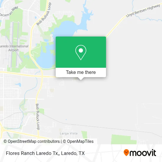 Flores Ranch Laredo Tx, map