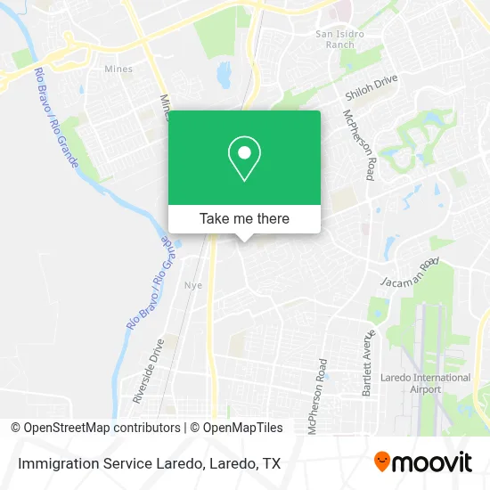 Immigration Service Laredo map