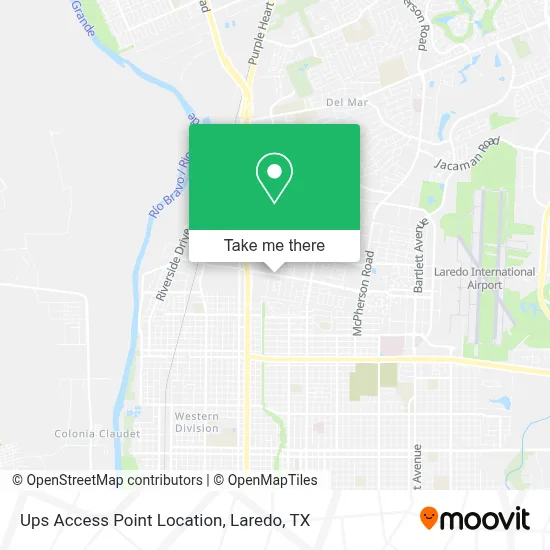 Ups Access Point Location map