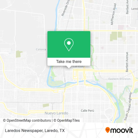 Laredos Newspaper map