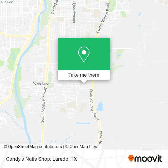 Candy's Nails Shop map