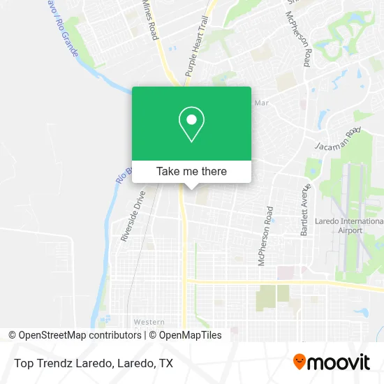 Top Trendz Laredo map