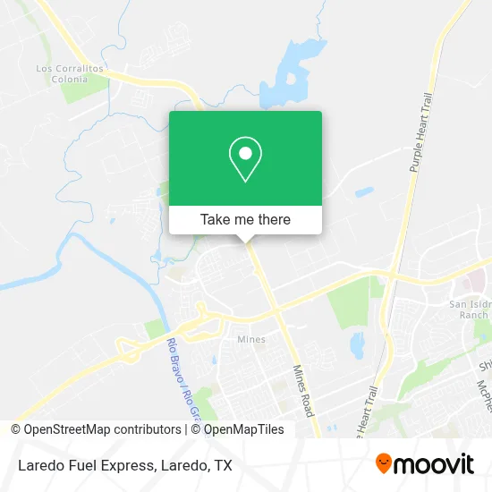 Laredo Fuel Express map