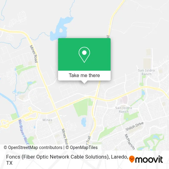 Foncs (Fiber Optic Network Cable Solutions) map