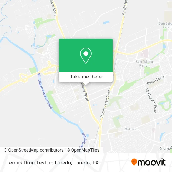 Lemus Drug Testing Laredo map