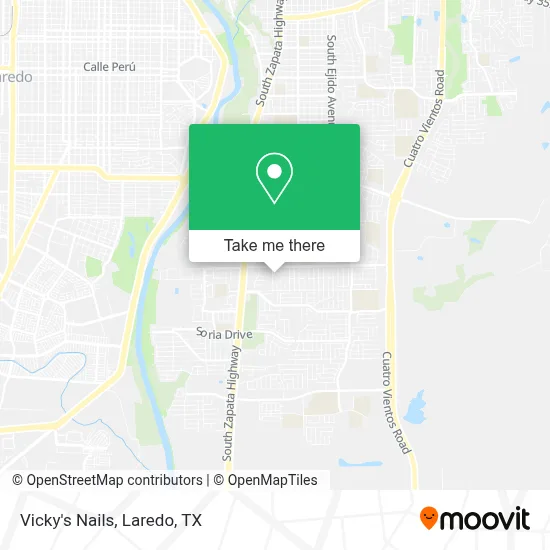 Vicky's Nails map