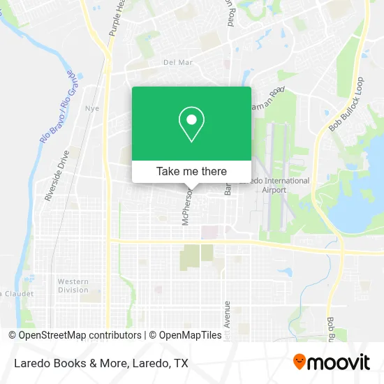 Laredo Books & More map