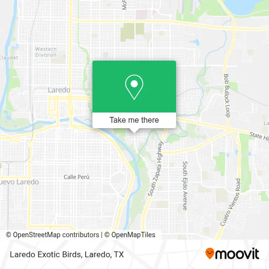 Laredo Exotic Birds map