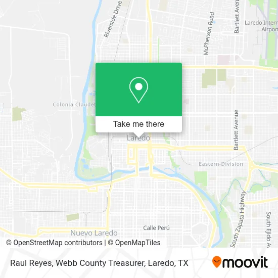 Raul Reyes, Webb County Treasurer map