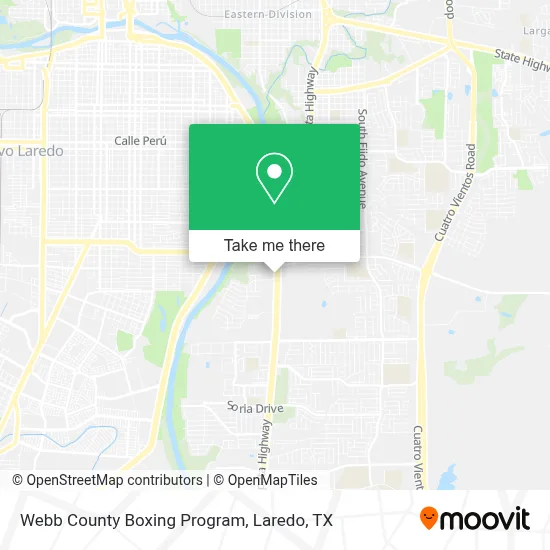 Webb County Boxing Program map