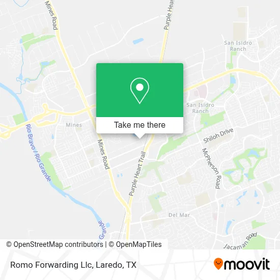 Romo Forwarding Llc map