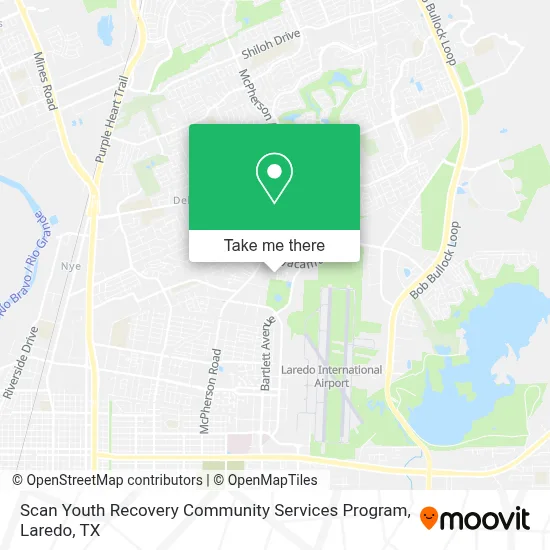 Scan Youth Recovery Community Services Program map