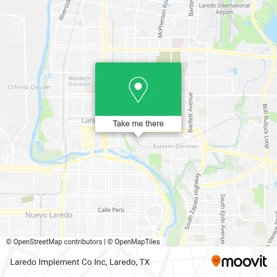 Laredo Implement Co Inc map