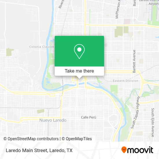 Laredo Main Street map
