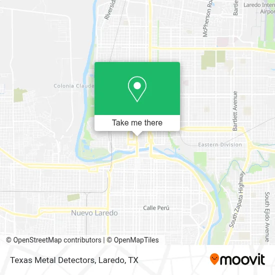 Texas Metal Detectors map