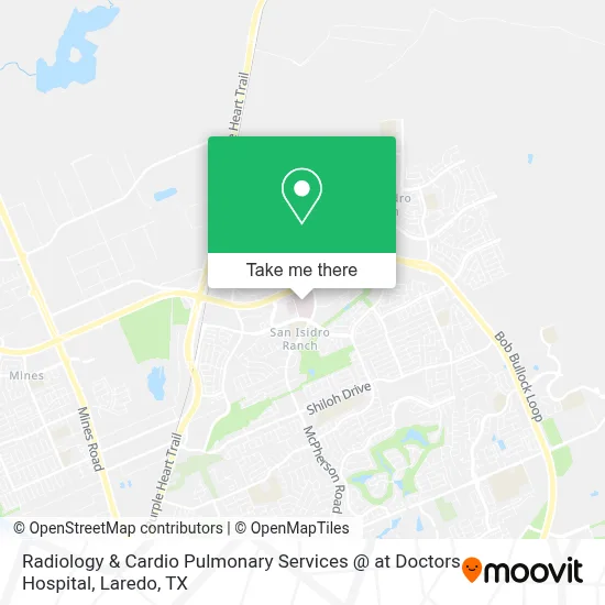 Radiology & Cardio Pulmonary Services @ at Doctors Hospital map