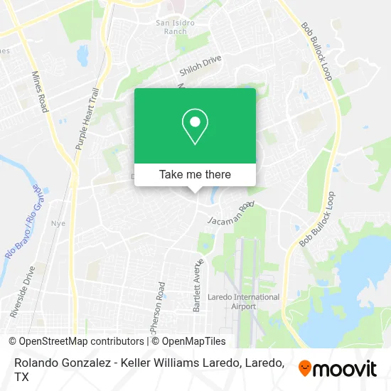 Rolando Gonzalez - Keller Williams Laredo map