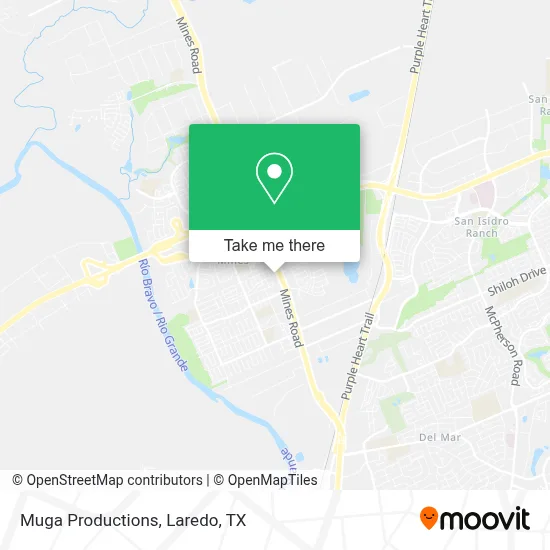 Muga Productions map