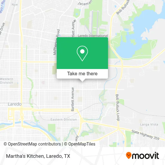 Martha's Kitchen map