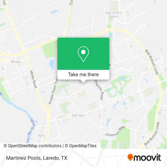 Martinez Pools map