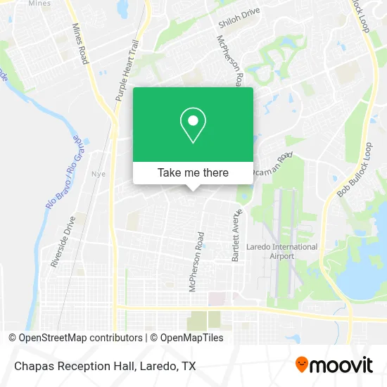 Chapas Reception Hall map