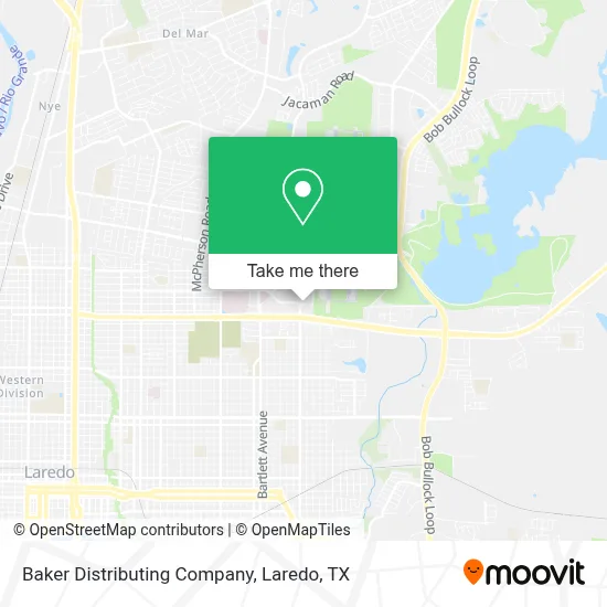 Baker Distributing Company map