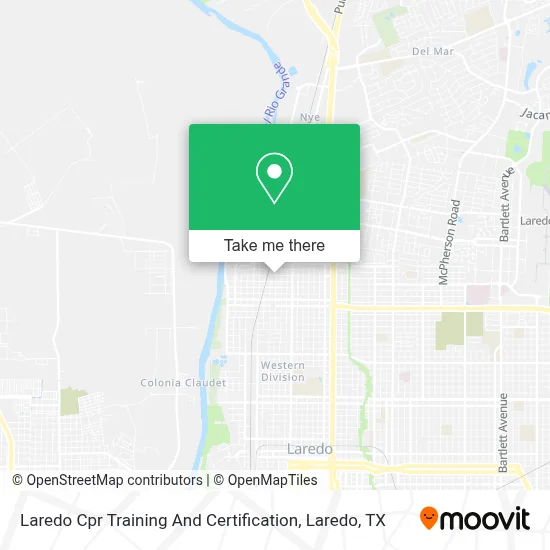 Laredo Cpr Training And Certification map