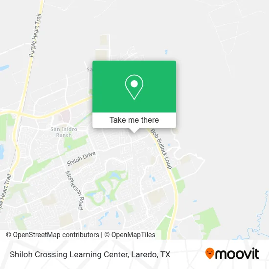 Shiloh Crossing Learning Center map