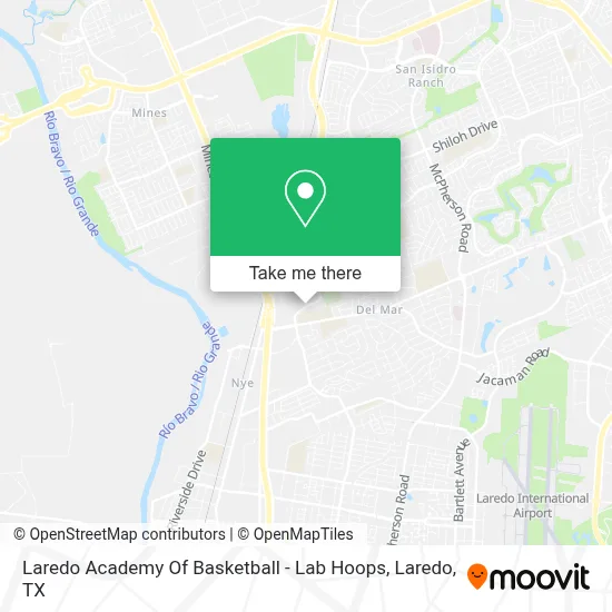 Laredo Academy Of Basketball - Lab Hoops map