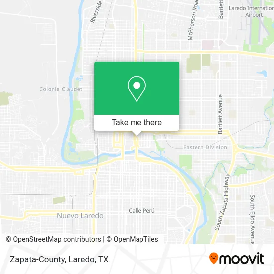 Zapata-County map