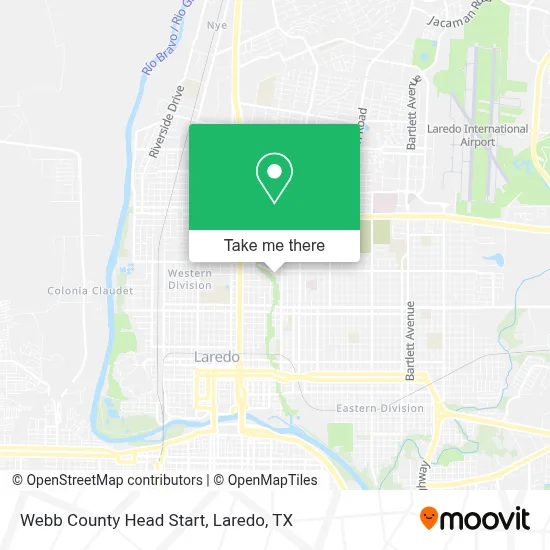 Webb County Head Start map