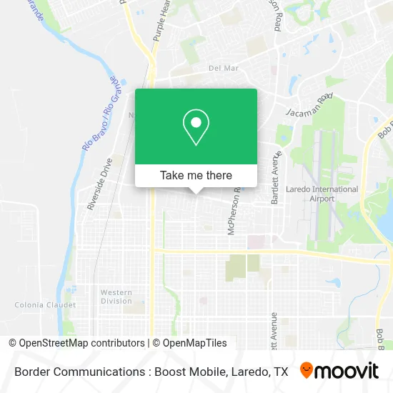 Border Communications : Boost Mobile map