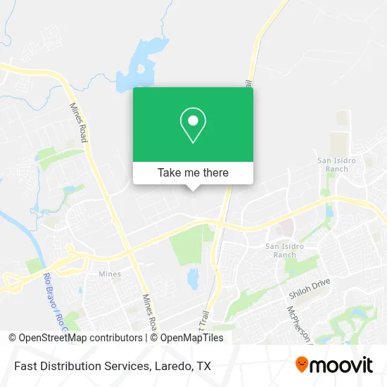 Fast Distribution Services map