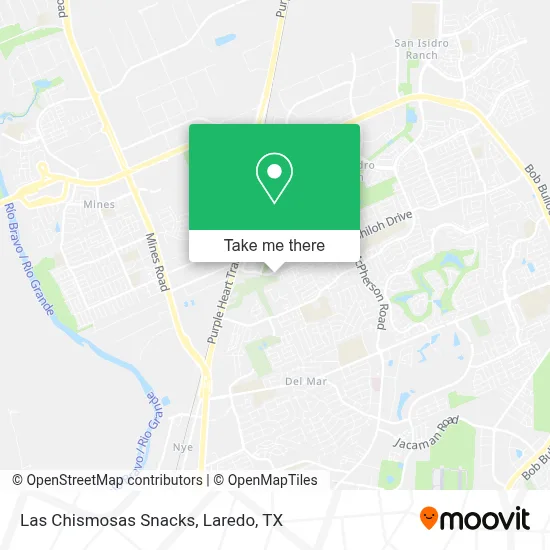 Las Chismosas Snacks map