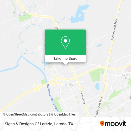 Signs & Designs Of Laredo map