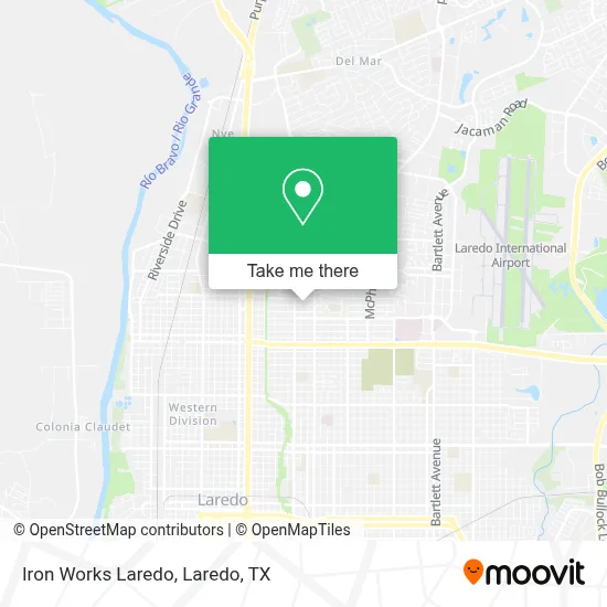 Iron Works Laredo map