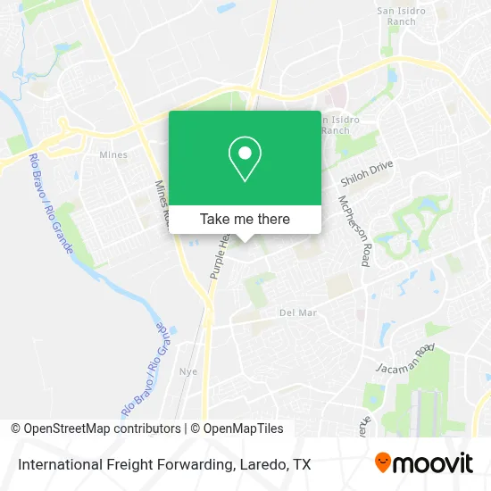 International Freight Forwarding map