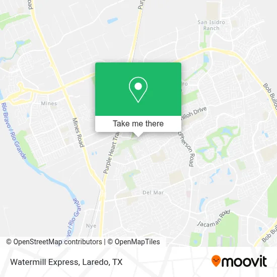 Watermill Express map