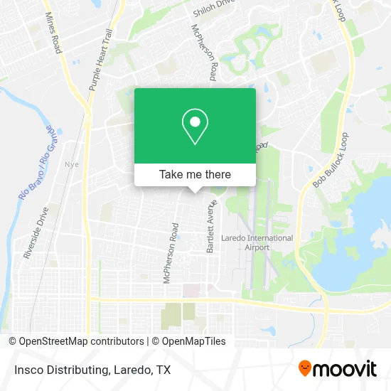 Insco Distributing map