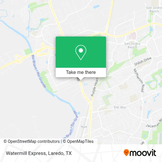Watermill Express map