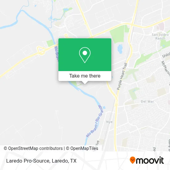 Laredo Pro-Source map